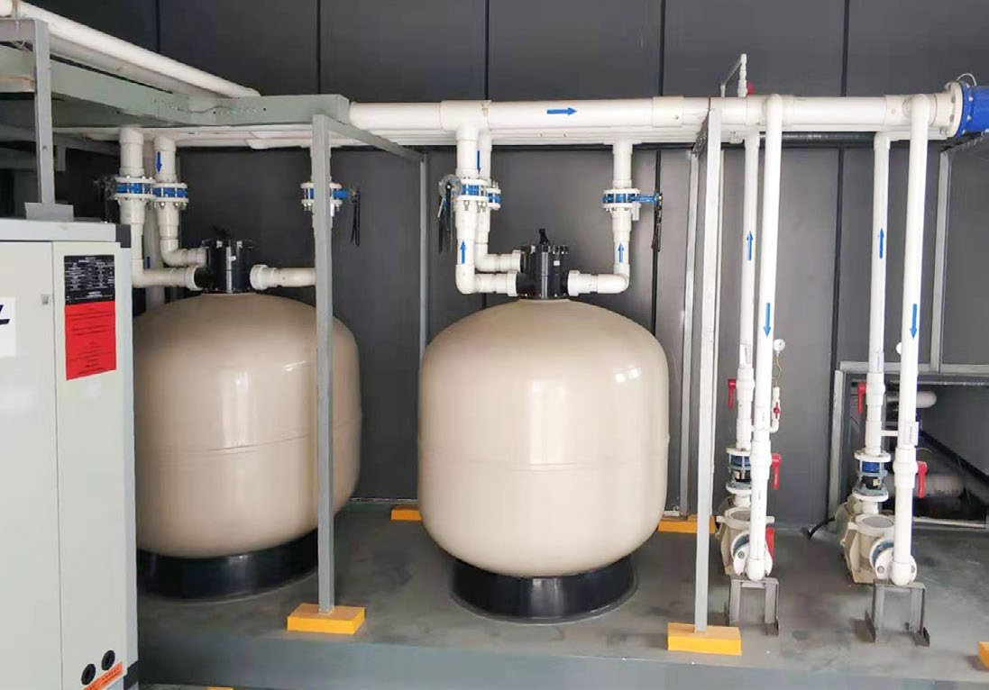 長(zhǎng)沙福天興業(yè)泳池項(xiàng)目泳池水過(guò)濾器機(jī)房